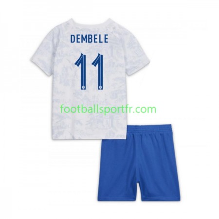 Tenue France Dembele 11 Enfant Exterieur World Cup 2022 Maillot de Foot